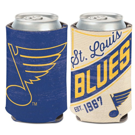 St. Louis Blues Can Cooler Vintage Design Special Order