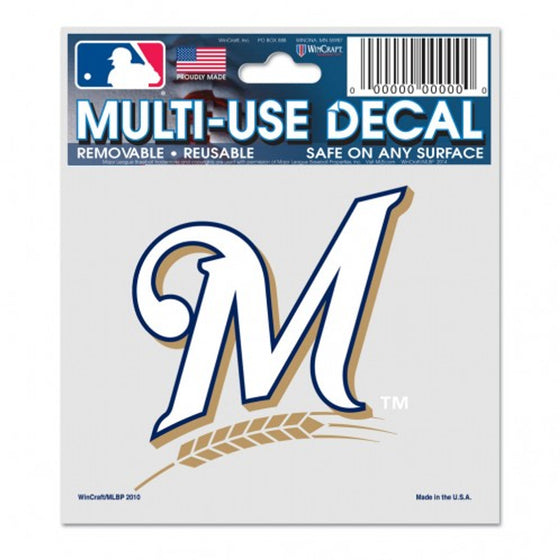 Milwaukee Brewers Decal 3x4 Multi Use - Special Order