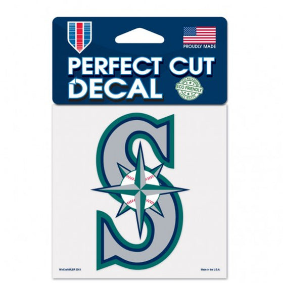 Seattle Mariners Decal 4x4 Perfect Cut Color - Special Order