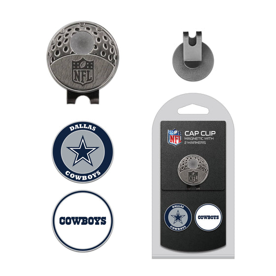 Dallas Cowboys Cap Clip With 2 Golf Ball Markers - 757 Sports Collectibles