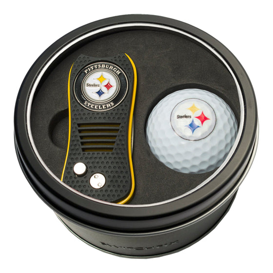 Pittsburgh Steelers Tin Set - Switchfix, Golf Ball - 757 Sports Collectibles