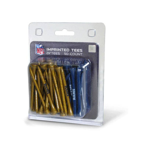 Los Angeles Rams Pack Of 50 Golf Tees - 757 Sports Collectibles