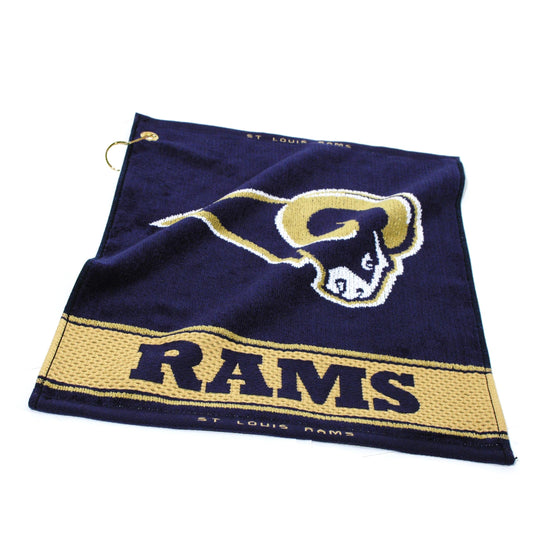 Los Angeles Rams Jacquard Woven Golf Towel - 757 Sports Collectibles