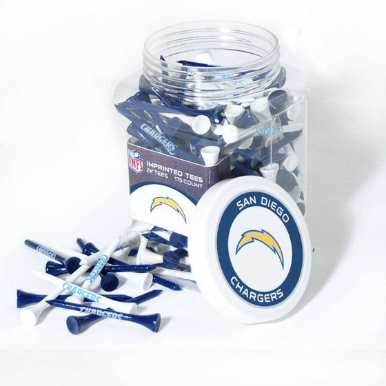 San Diego Chargers Jar Of 175 Golf Tees - 757 Sports Collectibles