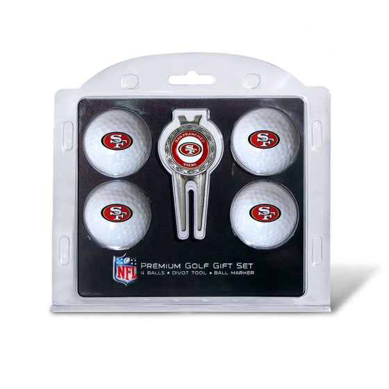 San Francisco 49ers 4 Golf Ball And Divot Tool Set - 757 Sports Collectibles