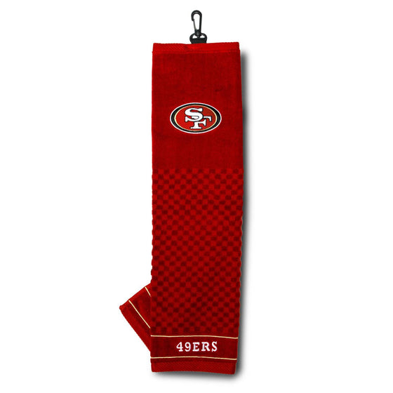 San Francisco 49ers Embroidered Golf Towel - 757 Sports Collectibles