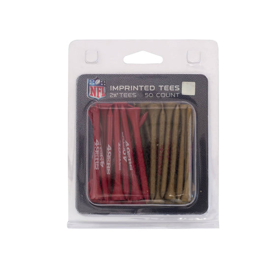 San Francisco 49ers Pack Of 50 Golf Tees - 757 Sports Collectibles