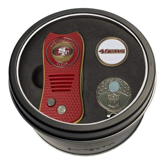 San Francisco 49ers Tin Set - Switchfix, Cap Clip, Marker - 757 Sports Collectibles