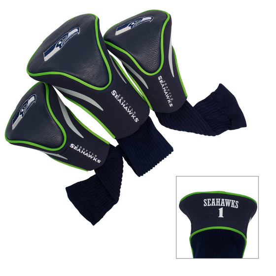 Seattle Seahawks 3 Pack Contour Head Covers - 757 Sports Collectibles