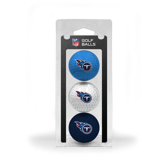 Tennessee Titans 3 Golf Ball Pack - 757 Sports Collectibles