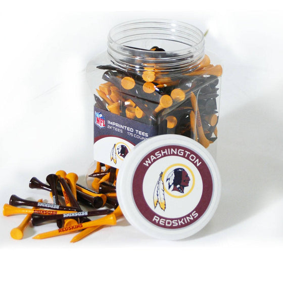 Washington Redskins Jar Of 175 Golf Tees - 757 Sports Collectibles