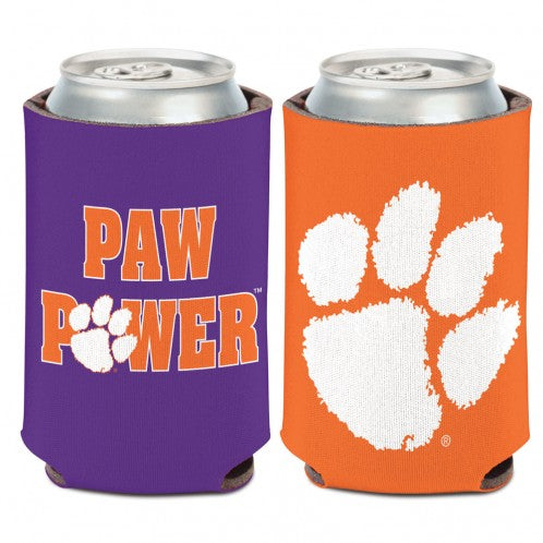 NCAA 2 Sided Can Cooler  Clemson Slogan