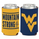 NCAA 2 Sided Can Cooler West Virginia University Slogan