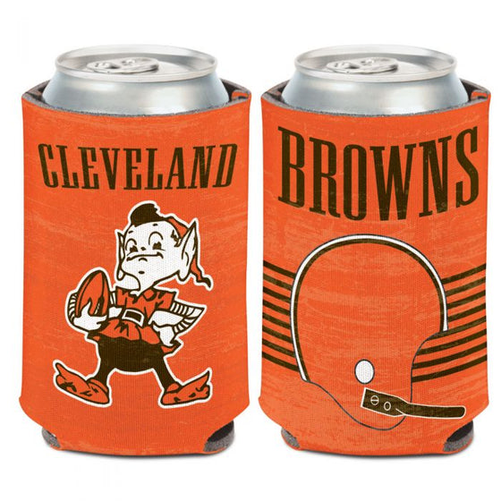 CLEVELAND BROWNS RETRO CAN COOLER 12 OZ.