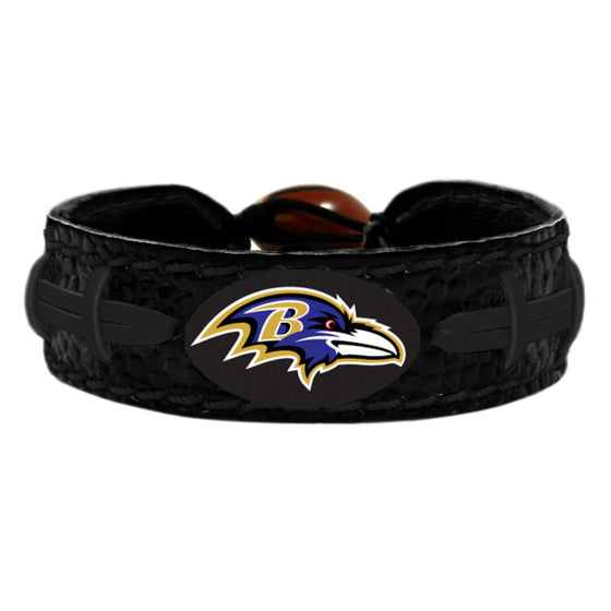 Baltimore Ravens Bracelet Team Color Tonal Black Football CO - 757 Sports Collectibles