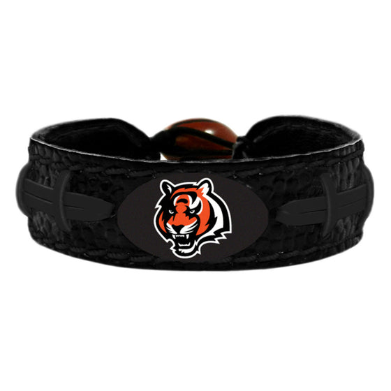 Cincinnati Bengals Bracelet Team Color Tonal Black Football CO - 757 Sports Collectibles
