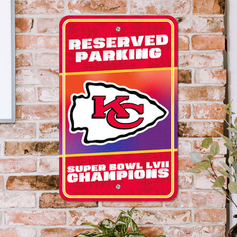 Kansas City Chiefs Super Bowl LVII Parking Sign