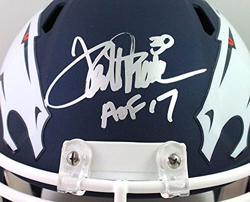 Terrell Davis Autographed Broncos Amp Speed Helmet w HOF- Beckett W Silver - 757 Sports Collectibles