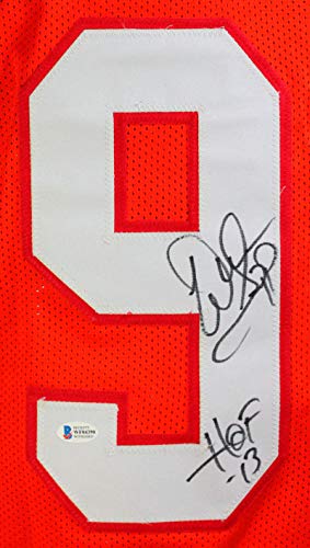 Warren Sapp Autographed Orange Pro Style Jersey w/HOF- Beckett Witness - 757 Sports Collectibles