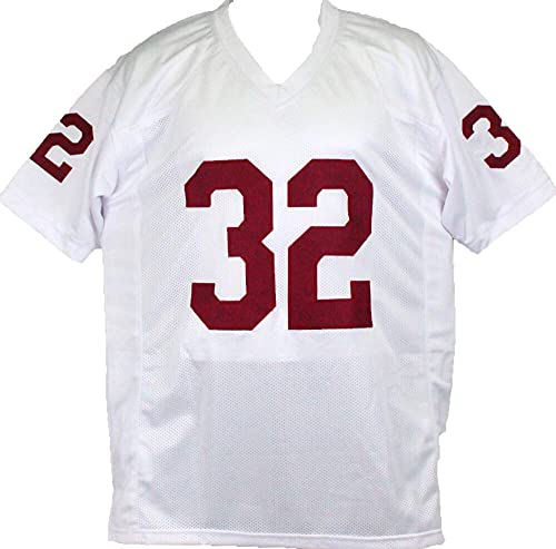 OJ Simpson Autographed White College Style Jersey w/Heisman- JSA W Silver - 757 Sports Collectibles