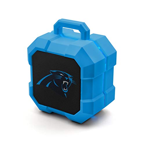 NFL Carolina Panthers Shockbox LED Wireless Bluetooth Speaker, Team Color - 757 Sports Collectibles