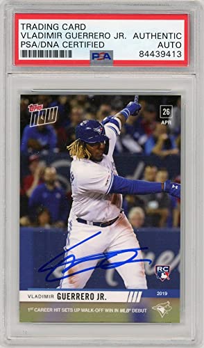 Vladimir Guerrero Jr 2019 Topps Now Autographed Rookie Card #137- PSA/DNA - 757 Sports Collectibles