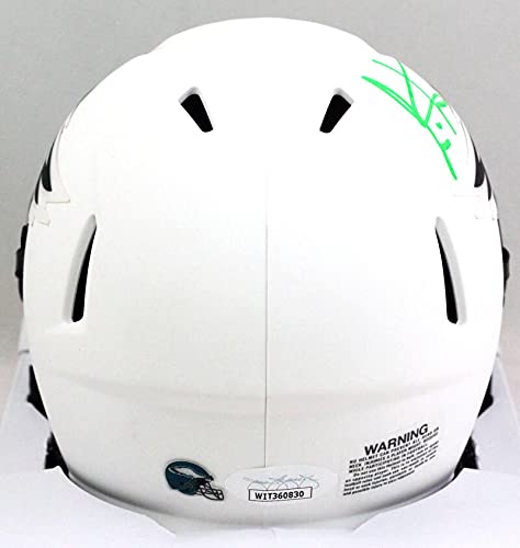 Cris Carter Autographed Eagles Lunar Speed Mini Helmet- JSA W Green - 757 Sports Collectibles