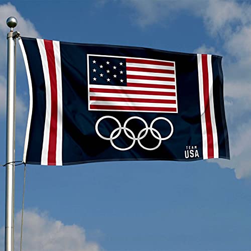 WinCraft USA Olympic and Team USA 3x5 Flag for Flag Pole - 757 Sports Collectibles