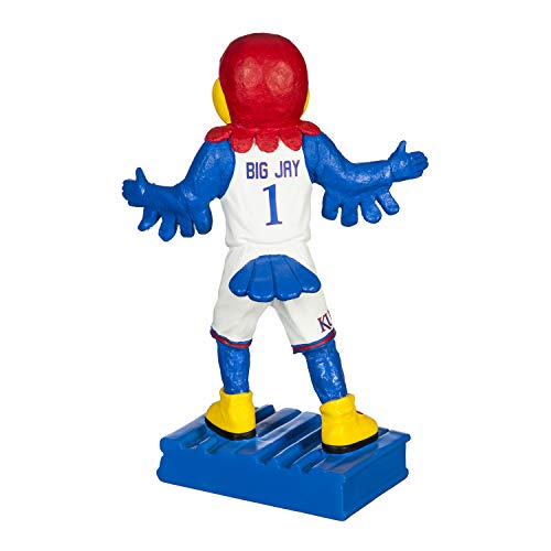 Team Sports America NCAA University of Kansas Fun Colorful Mascot Statue 12 Inches Tall - 757 Sports Collectibles