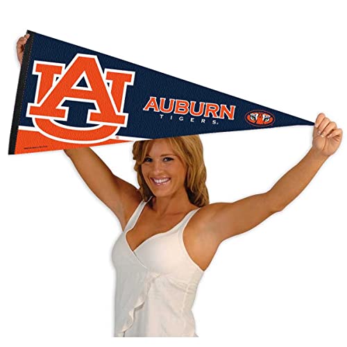 College Flags & Banners Co. Auburn Tigers Pennant Full Size Felt - 757 Sports Collectibles