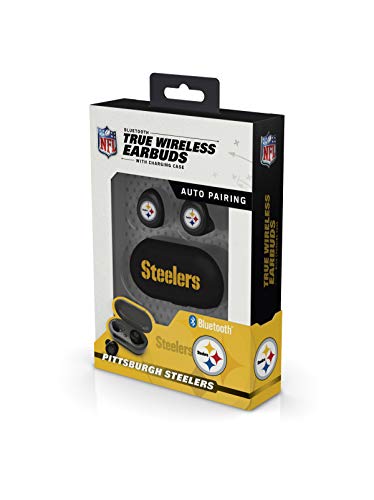 NFL Pittsburgh Steelers True Wireless Earbuds, Team Color - 757 Sports Collectibles