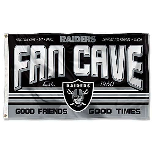 WinCraft Las Vegas Raiders Fan Man Cave Banner Flag - 757 Sports Collectibles