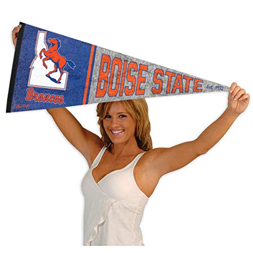 Boise State Broncos Pennant Throwback Vintage Banner - 757 Sports Collectibles