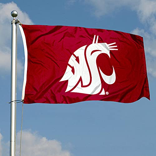 Washington State Cougars WSU University Large College Flag - 757 Sports Collectibles