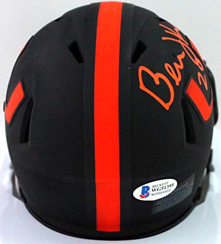 Bernie Kosar Autographed Hurricanes Eclipse Mini Helmet- Beckett Witness Orange - 757 Sports Collectibles
