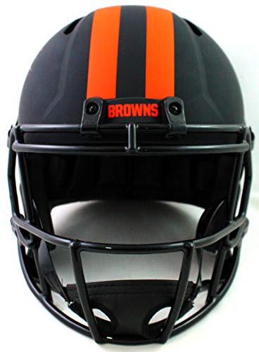 Jarvis Landry Autographed Browns Full Size Eclipse Speed Helmet- Beckett W Orange - 757 Sports Collectibles
