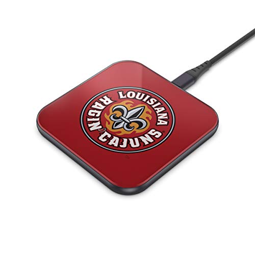 NCAA Louisiana Lafayette Ragin' Cajuns Wireless Charging Pad, White - 757 Sports Collectibles