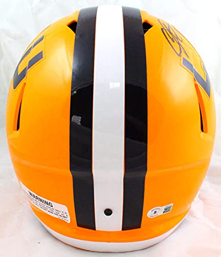 Odell Beckham Signed LSU Tigers F/S Speed Helmet-Beckett W Hologram Black - 757 Sports Collectibles