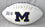 Taco Charlton Autographed Michigan Logo Football - JSA W Auth