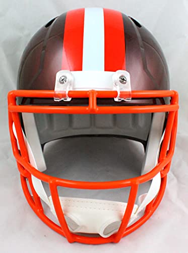 Jarvis Landry Autographed Cleveland Browns F/S Flash Speed Helmet-Beckett W Hologram Orange - 757 Sports Collectibles