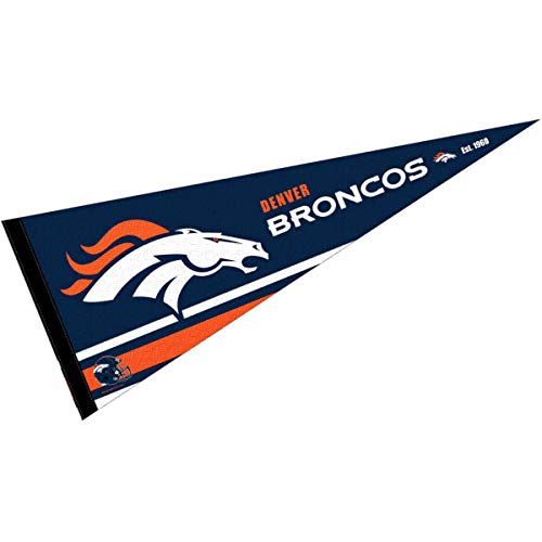 WinCraft Denver Broncos Pennant Banner Flag - 757 Sports Collectibles