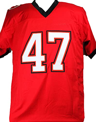 John Lynch Autographed Red SB Style Jersey- Beckett W Black - 757 Sports Collectibles