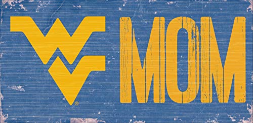 Fan Creations NCAA West Virginia Mountaineers Unisex University of West Virginia MOM Sign, Team Color, 6 x 12 - 757 Sports Collectibles