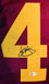 John Riggins Autographed Maroon/Yellow Pro Style Jersey- Beckett W Black - 757 Sports Collectibles