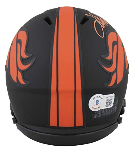 Broncos Terrell Davis"HOF 17" Signed Eclipse Speed Mini Helmet BAS Witnessed - 757 Sports Collectibles
