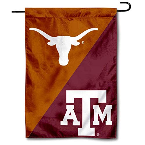 Texas vs. Texas A&M House Divided Garden Flag Banner - 757 Sports Collectibles