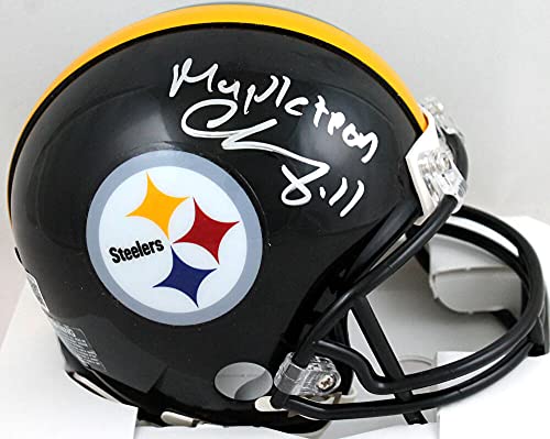 Chase Claypool Autographed Pittsburgh Steelers Mini Helmet w/Mapletron- Beckett W Silver - 757 Sports Collectibles