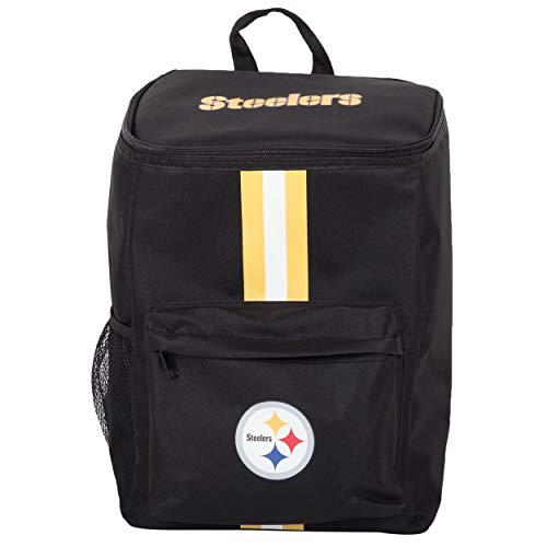 FOCO Cooler Backpack – Portable Soft Sided Ice Chest – Insulated Bag Holds 36 Cans (Pittsburgh Steelers) - 757 Sports Collectibles