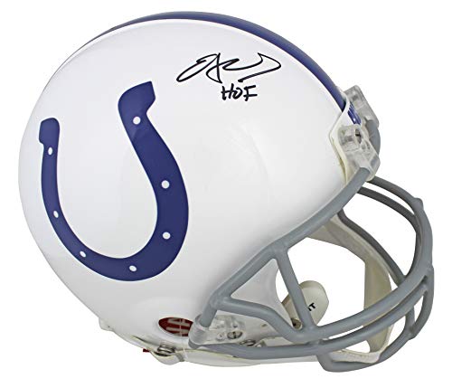 Colts Edgerrin James HOF Authentic Signed Proline Full Size Helmet JSA Witness - 757 Sports Collectibles