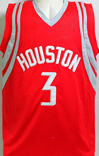 Steve Francis Autographed Red w/White Pro Style Jersey- Beckett Witness Black - 757 Sports Collectibles